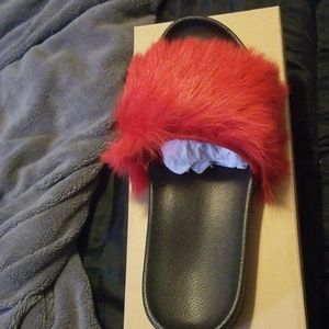 Womens Ugg fur slippers